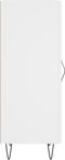 vidaXL - Dressoir - 34,5x34x90 - cm - bewerkt - hout - wit