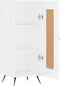 vidaXL - Dressoir - 34,5x34x90 - cm - bewerkt - hout - wit