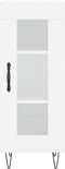 vidaXL - Dressoir - 34,5x34x90 - cm - bewerkt - hout - wit