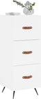 vidaXL - Dressoir - 34,5x34x90 - cm - bewerkt - hout - wit