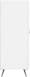 vidaXL - Dressoir - 34,5x34x90 - cm - bewerkt - hout - wit