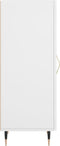 vidaXL - Dressoir - 34,5x34x90 - cm - bewerkt - hout - wit