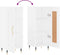 vidaXL - Dressoir - 34,5x34x90 - cm - bewerkt - hout - wit