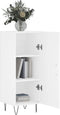 vidaXL - Dressoir - 34,5x34x90 - cm - bewerkt - hout - wit