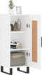 vidaXL - Dressoir - 34,5x34x90 - cm - bewerkt - hout - wit