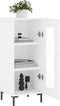 vidaXL - Dressoir - 34,5x34x90 - cm - bewerkt - hout - wit