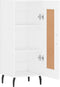 vidaXL - Dressoir - 34,5x34x90 - cm - bewerkt - hout - wit