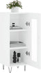 vidaXL - Dressoir - 34,5x34x90 - cm - bewerkt - hout - wit