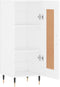 vidaXL - Dressoir - 34,5x34x90 - cm - bewerkt - hout - wit