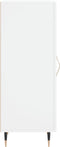 vidaXL - Dressoir - 34,5x34x90 - cm - bewerkt - hout - wit