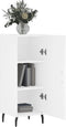 vidaXL - Dressoir - 34,5x34x90 - cm - bewerkt - hout - wit