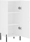 vidaXL - Dressoir - 34,5x34x90 - cm - bewerkt - hout - wit