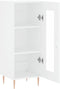 vidaXL - Dressoir - 34,5x34x90 - cm - bewerkt - hout - wit
