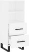 vidaXL - Dressoir - 34,5x34x90 - cm - bewerkt - hout - wit