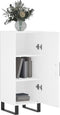 vidaXL - Dressoir - 34,5x34x90 - cm - bewerkt - hout - wit