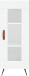 vidaXL - Dressoir - 34,5x34x90 - cm - bewerkt - hout - wit