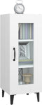 vidaXL - Dressoir - 34,5x34x90 - cm - bewerkt - hout - wit