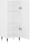 vidaXL - Dressoir - 34,5x34x90 - cm - bewerkt - hout - wit