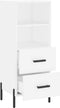vidaXL - Dressoir - 34,5x34x90 - cm - bewerkt - hout - wit