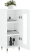 vidaXL - Dressoir - 34,5x34x90 - cm - bewerkt - hout - wit
