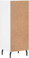 vidaXL - Dressoir - 34,5x34x90 - cm - bewerkt - hout - wit