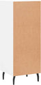 vidaXL - Dressoir - 34,5x34x90 - cm - bewerkt - hout - wit