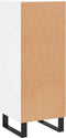 vidaXL - Dressoir - 34,5x34x90 - cm - bewerkt - hout - wit