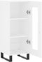 vidaXL - Dressoir - 34,5x34x90 - cm - bewerkt - hout - wit