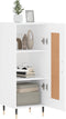 vidaXL - Dressoir - 34,5x34x90 - cm - bewerkt - hout - wit