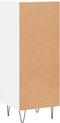 vidaXL - Dressoir - 34,5x34x90 - cm - bewerkt - hout - wit