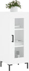 vidaXL - Dressoir - 34,5x34x90 - cm - bewerkt - hout - wit