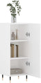 vidaXL - Dressoir - 34,5x34x90 - cm - bewerkt - hout - wit