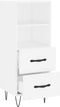 vidaXL - Dressoir - 34,5x34x90 - cm - bewerkt - hout - wit