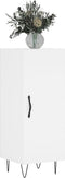 vidaXL - Dressoir - 34,5x34x90 - cm - bewerkt - hout - wit