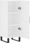 vidaXL - Dressoir - 34,5x34x90 - cm - bewerkt - hout - wit