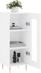 vidaXL - Dressoir - 34,5x34x90 - cm - bewerkt - hout - wit