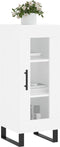 vidaXL - Dressoir - 34,5x34x90 - cm - bewerkt - hout - wit
