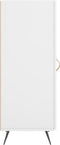 vidaXL - Dressoir - 34,5x34x90 - cm - bewerkt - hout - wit