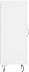 vidaXL - Dressoir - 34,5x34x90 - cm - bewerkt - hout - wit