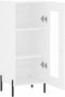 vidaXL - Dressoir - 34,5x34x90 - cm - bewerkt - hout - wit