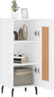 vidaXL - Dressoir - 34,5x34x90 - cm - bewerkt - hout - wit