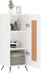 vidaXL - Dressoir - 34,5x34x90 - cm - bewerkt - hout - wit