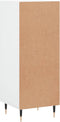 vidaXL - Dressoir - 34,5x34x90 - cm - bewerkt - hout - wit
