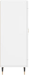 vidaXL - Dressoir - 34,5x34x90 - cm - bewerkt - hout - wit