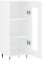 vidaXL - Dressoir - 34,5x34x90 - cm - bewerkt - hout - wit