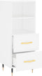 vidaXL - Dressoir - 34,5x34x90 - cm - bewerkt - hout - wit
