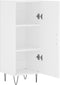 vidaXL - Dressoir - 34,5x34x90 - cm - bewerkt - hout - wit