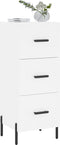 vidaXL - Dressoir - 34,5x34x90 - cm - bewerkt - hout - wit