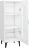 vidaXL - Dressoir - 34,5x34x90 - cm - bewerkt - hout - wit