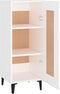 vidaXL - Dressoir - 34,5x34x90 - cm - bewerkt - hout - wit
